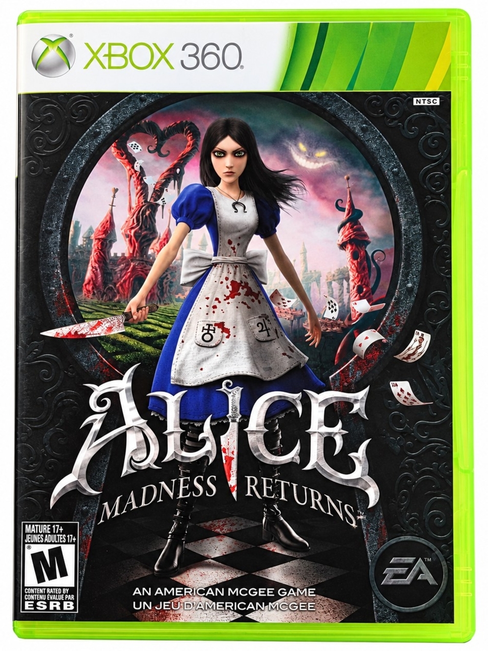 Microsoft Xbox 360 Alice: Madness Returns — Blue & White Cover